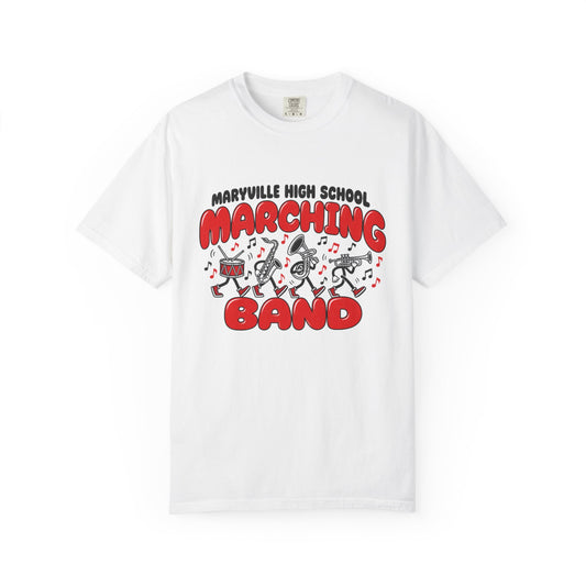 Vintage Maryville Rebels Marching Band Football Comfort Colors T-Shirt